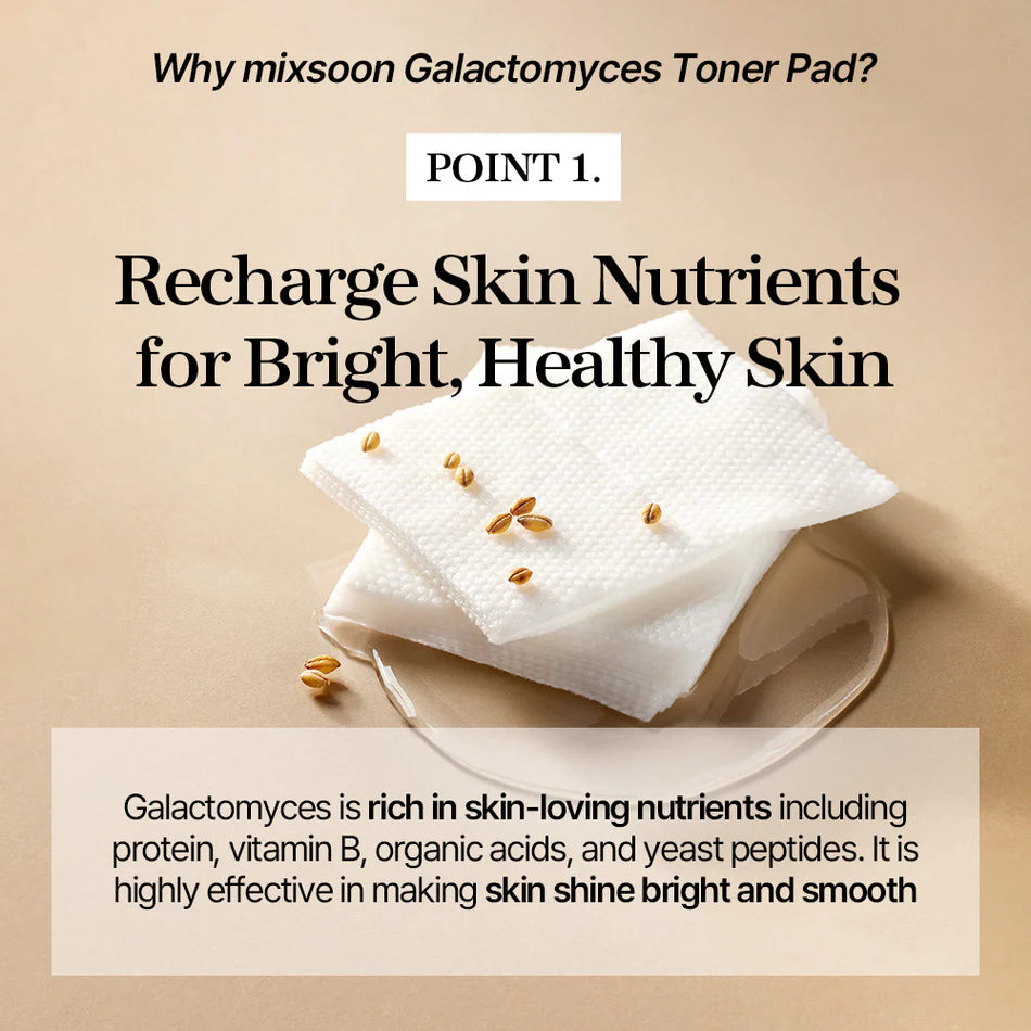 Mixsoon Galactomyces Toner Pad 280ml 60Pcs