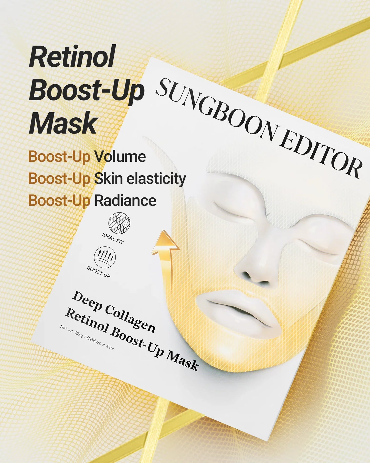 SUNGBOON EDITOR Deep Collagen Retinol Boost-Up Mask 1 Ea