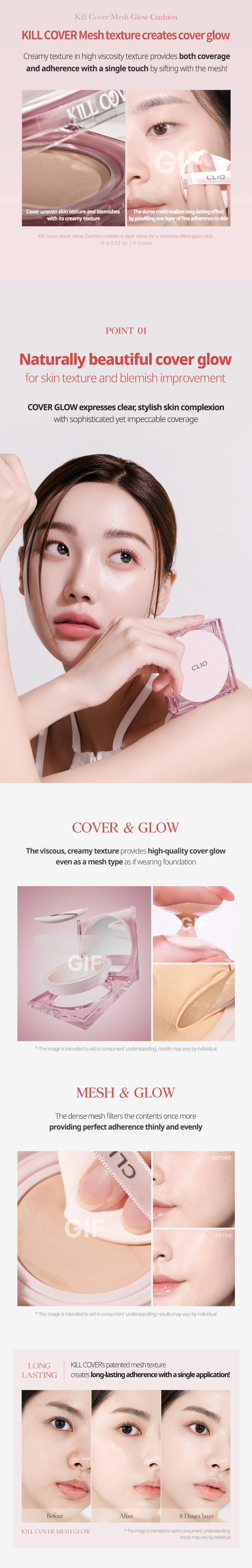 CLIO Kill Cover Mesh Glow Cushion Set (+Refill)