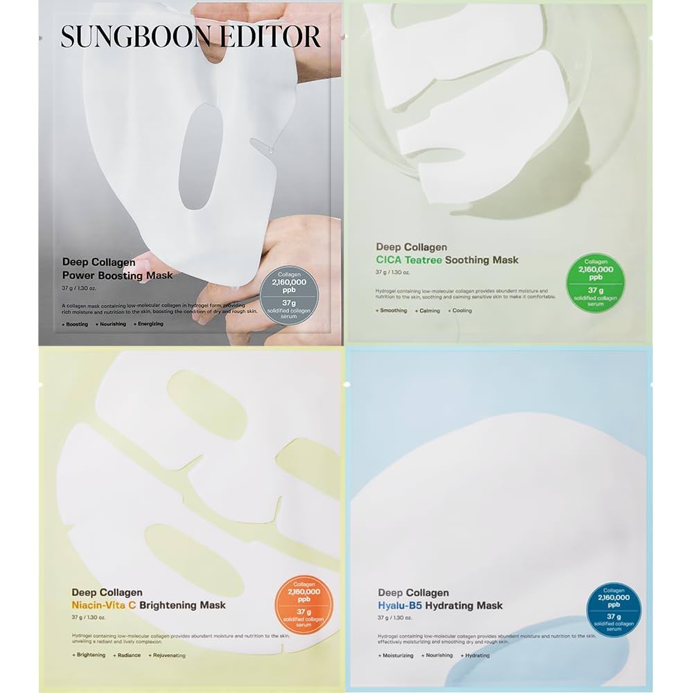 SUNGBOON EDITOR Deep Collagen Mask Set (4 Types)