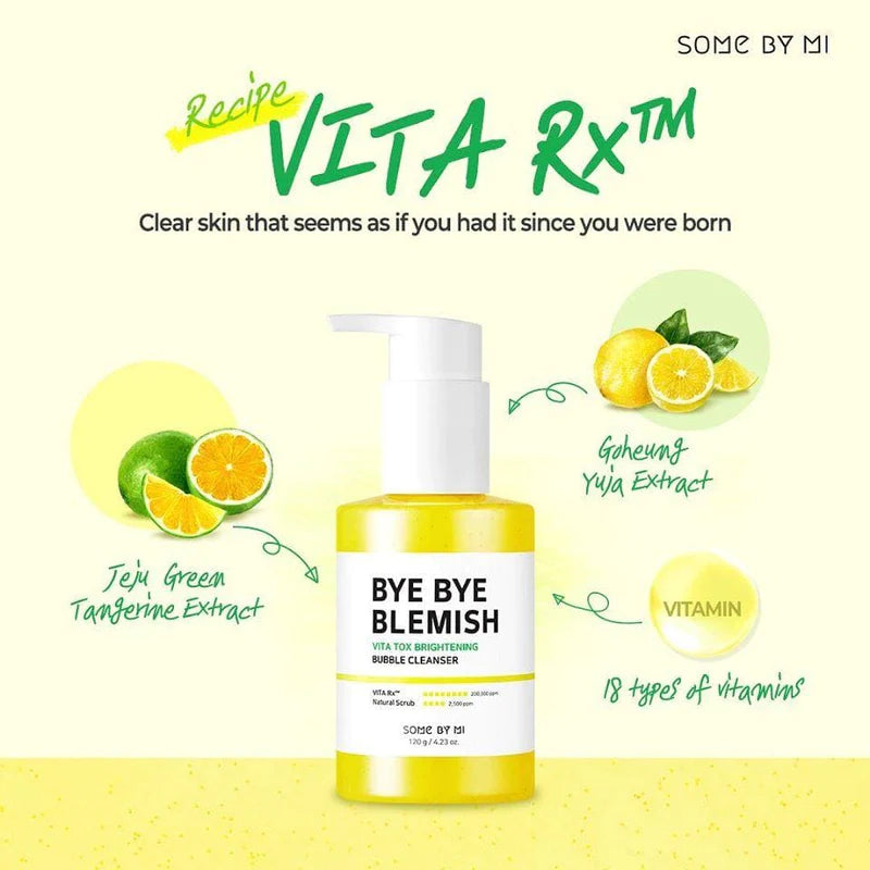 SOMEBYMI - BYE BYE BLEMISH Vita Tox Brightening Bubble Cleanser 120g
