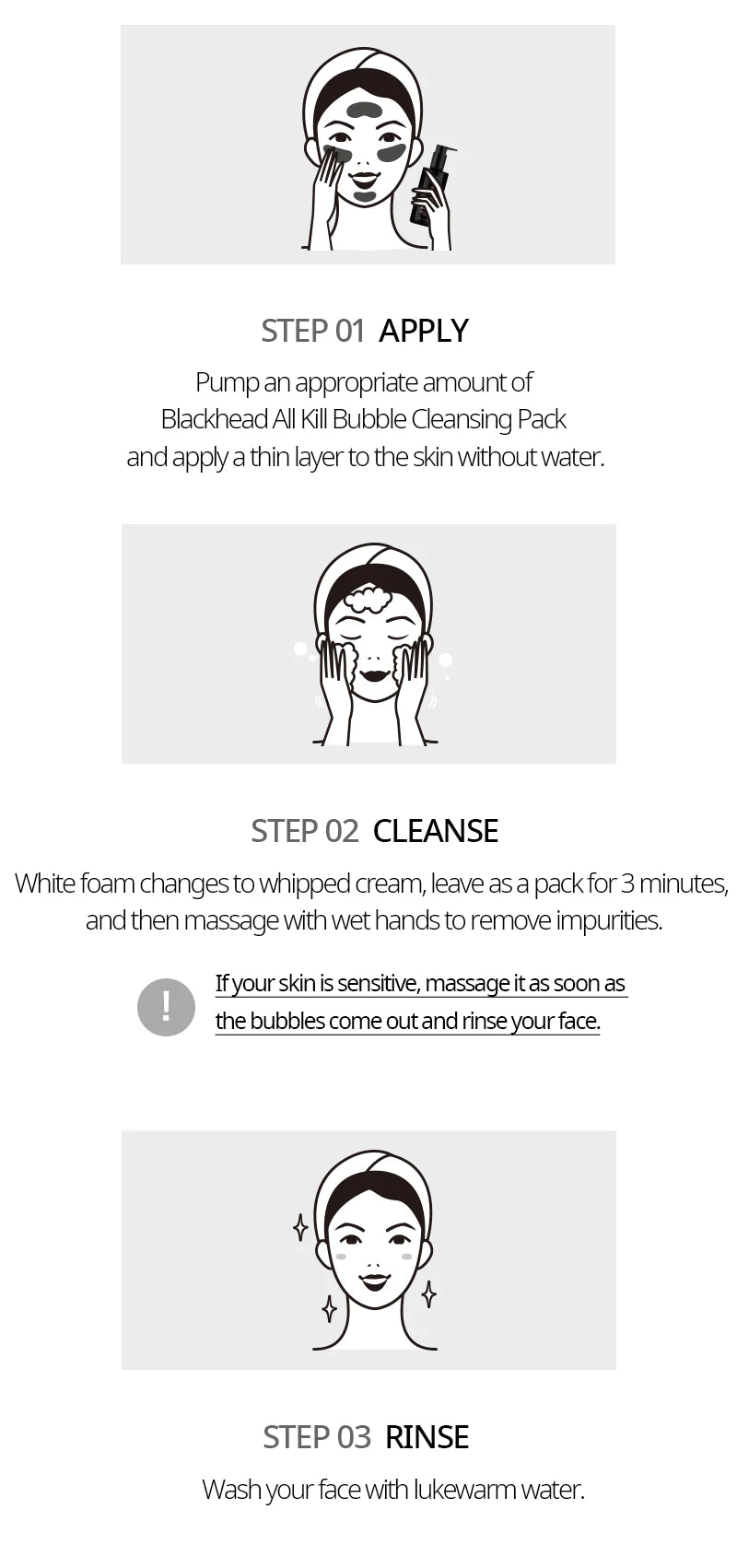 NACIFIC Blackhead All Kill Bubble Cleansing Pack 140ML