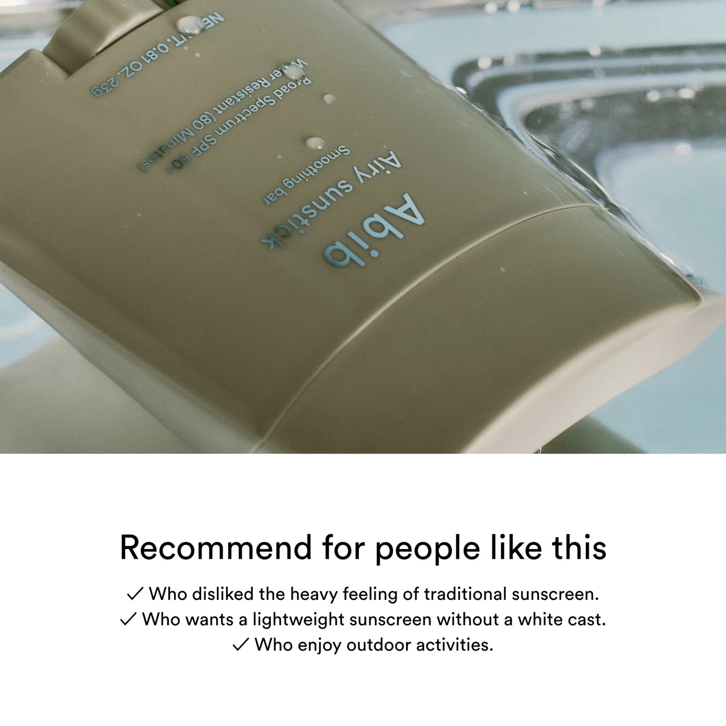 Abib - Airy Sunstick Smoothing Bar 23g