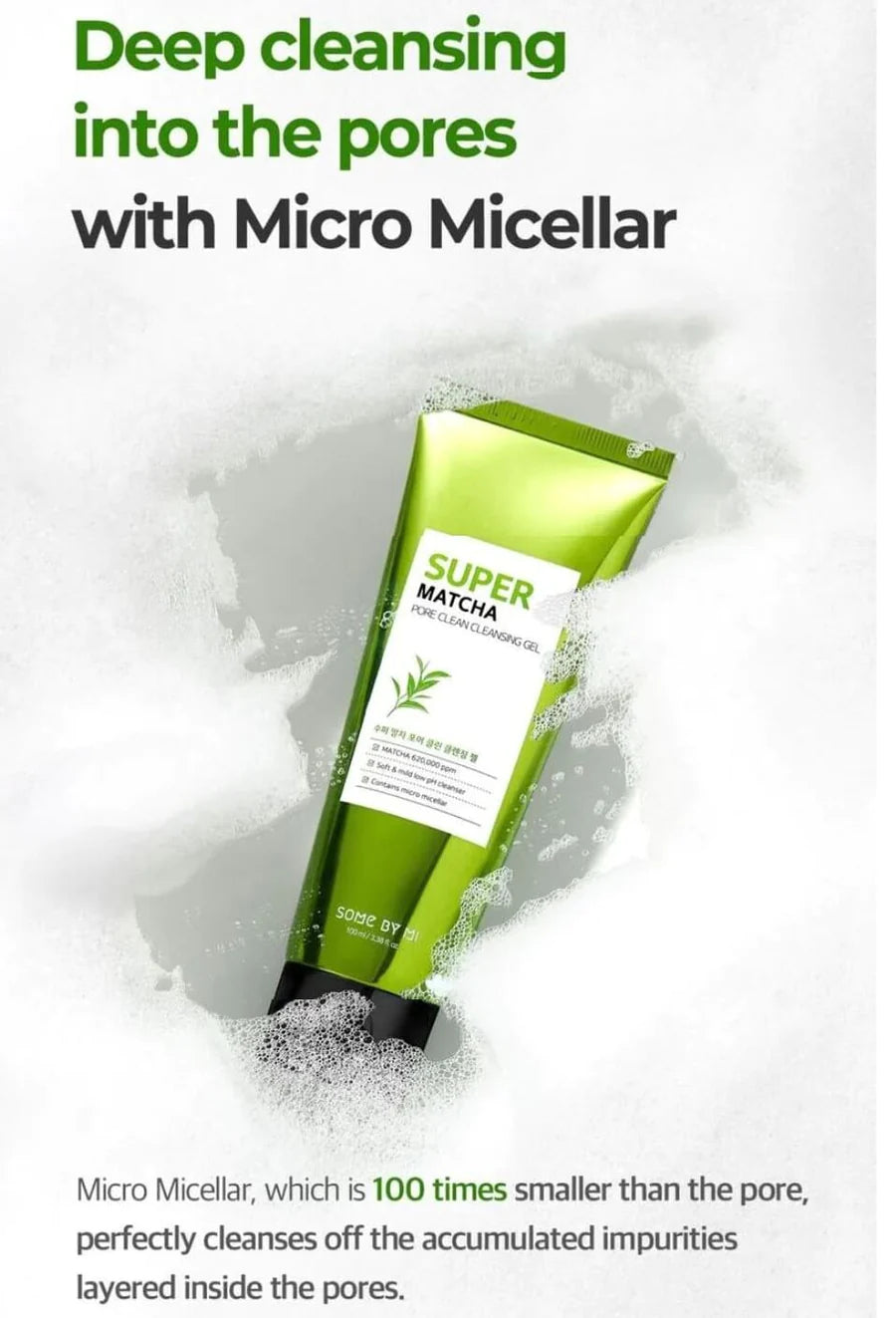 SOMEBYMI - Super Matcha Pore Clean Cleansing Gel 100ml
