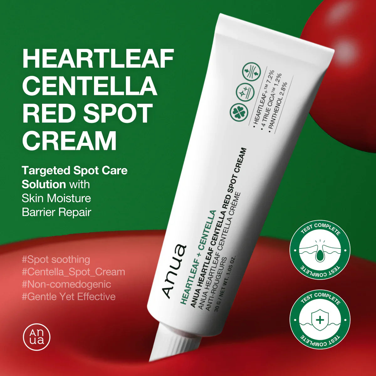 Anua Heartleaf Centella Red Spot Cream 30g