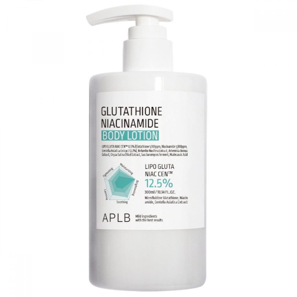 APLB Glutathione Niacinamide Body Lotion 300ml Kim Bao Beauty - Korean & Japanese Beauty Store APLB Glutathione Niacinamide Body Lotion 300ml Kim Bao Beauty - Korean & Japanese Beauty Store