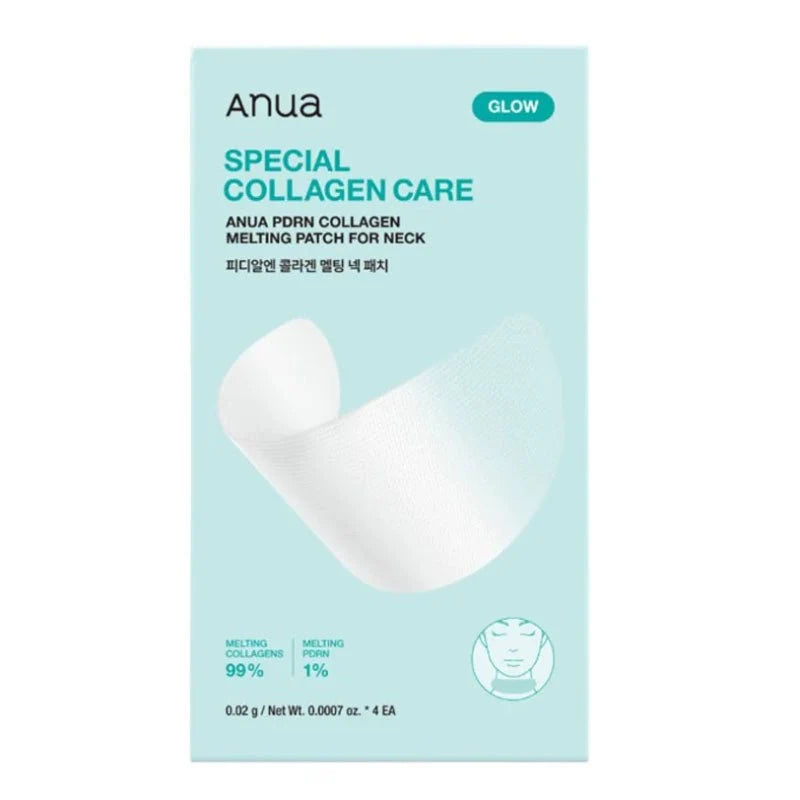 Anua PDRN Collagen Melting Patch For Neck 1 Box (4 Patches)