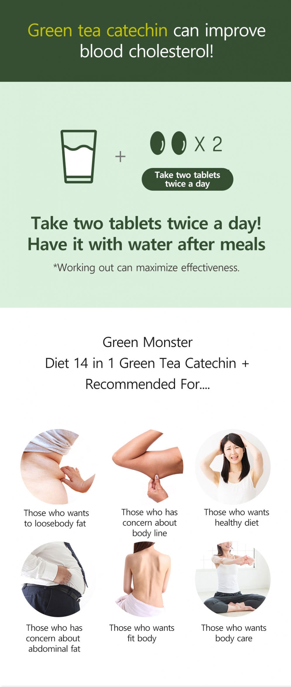 Green Monster - Diet 14 in 1 Catechin+ (700mg*56 tablets)