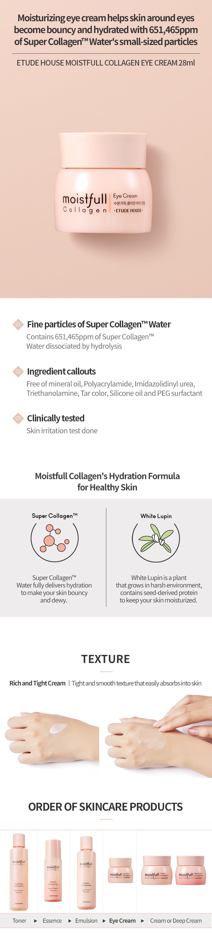 ETUDE HOUSE - Moistfull Collagen Eye Cream 28ml