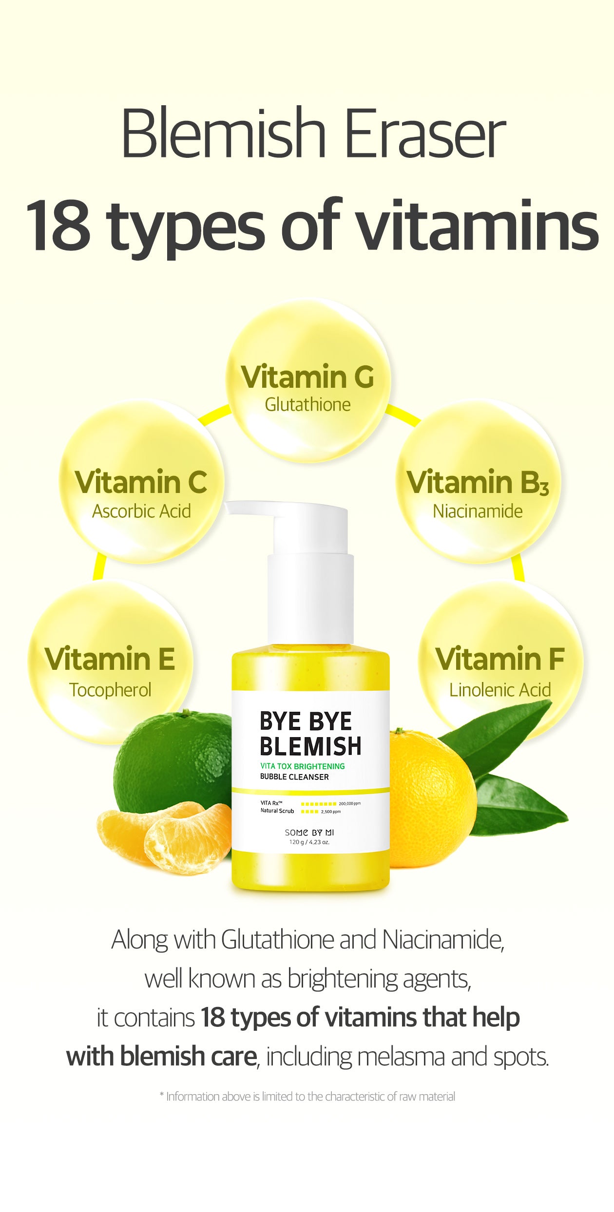 SOMEBYMI - BYE BYE BLEMISH Vita Tox Brightening Bubble Cleanser 120g