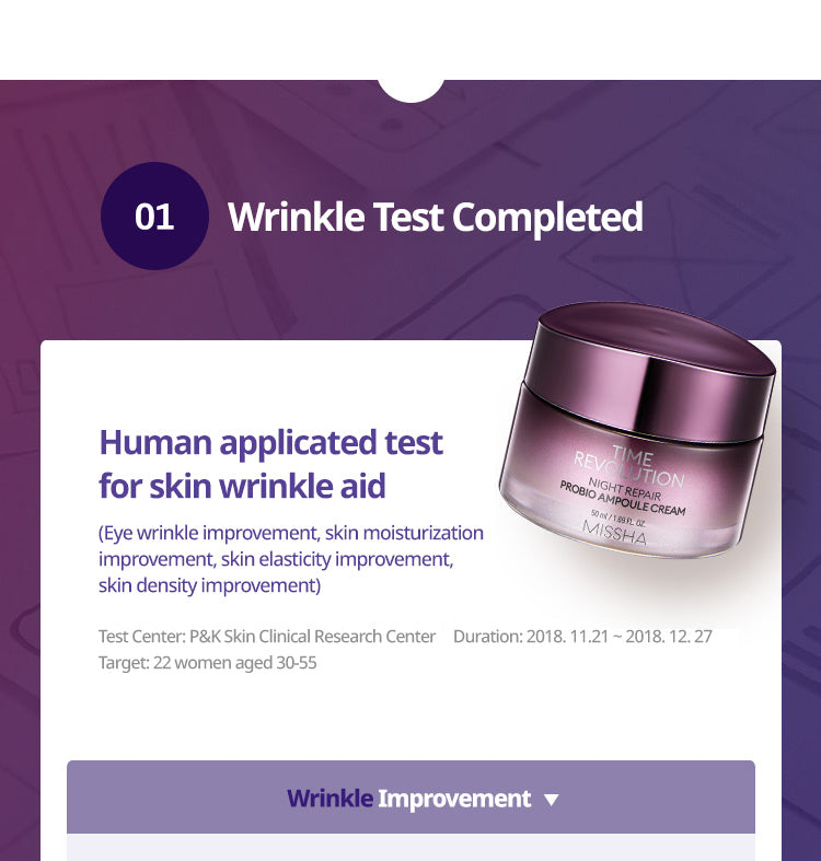 MISSHA - Time Revolution Night Repair Probio Ampoule Cream 50ml