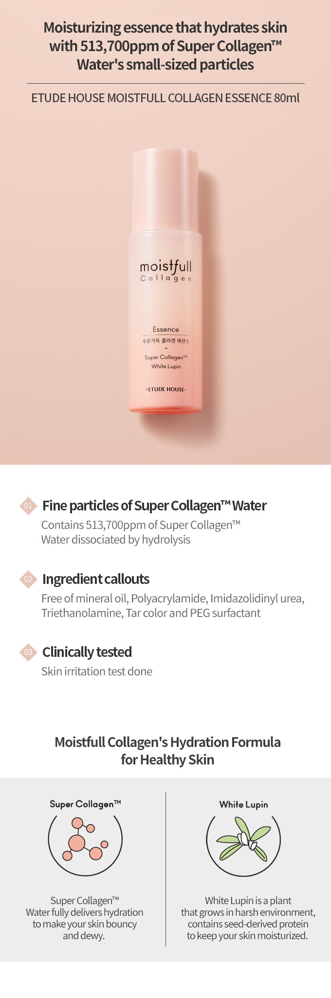ETUDE HOUSE - Moistfull Collagen Essence 80ml