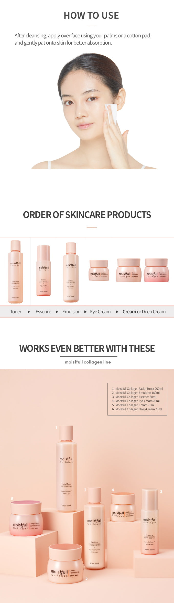 ETUDE HOUSE - Moistfull Collagen Toner 200ml