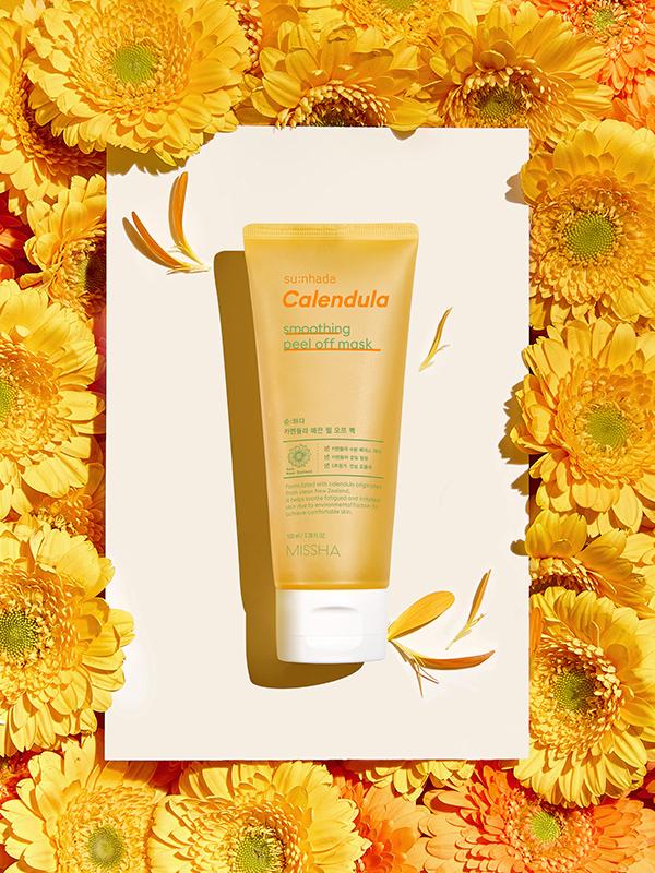 MISSHA Su:nhada Calendula Smoothing Peel Off Mask 100mL