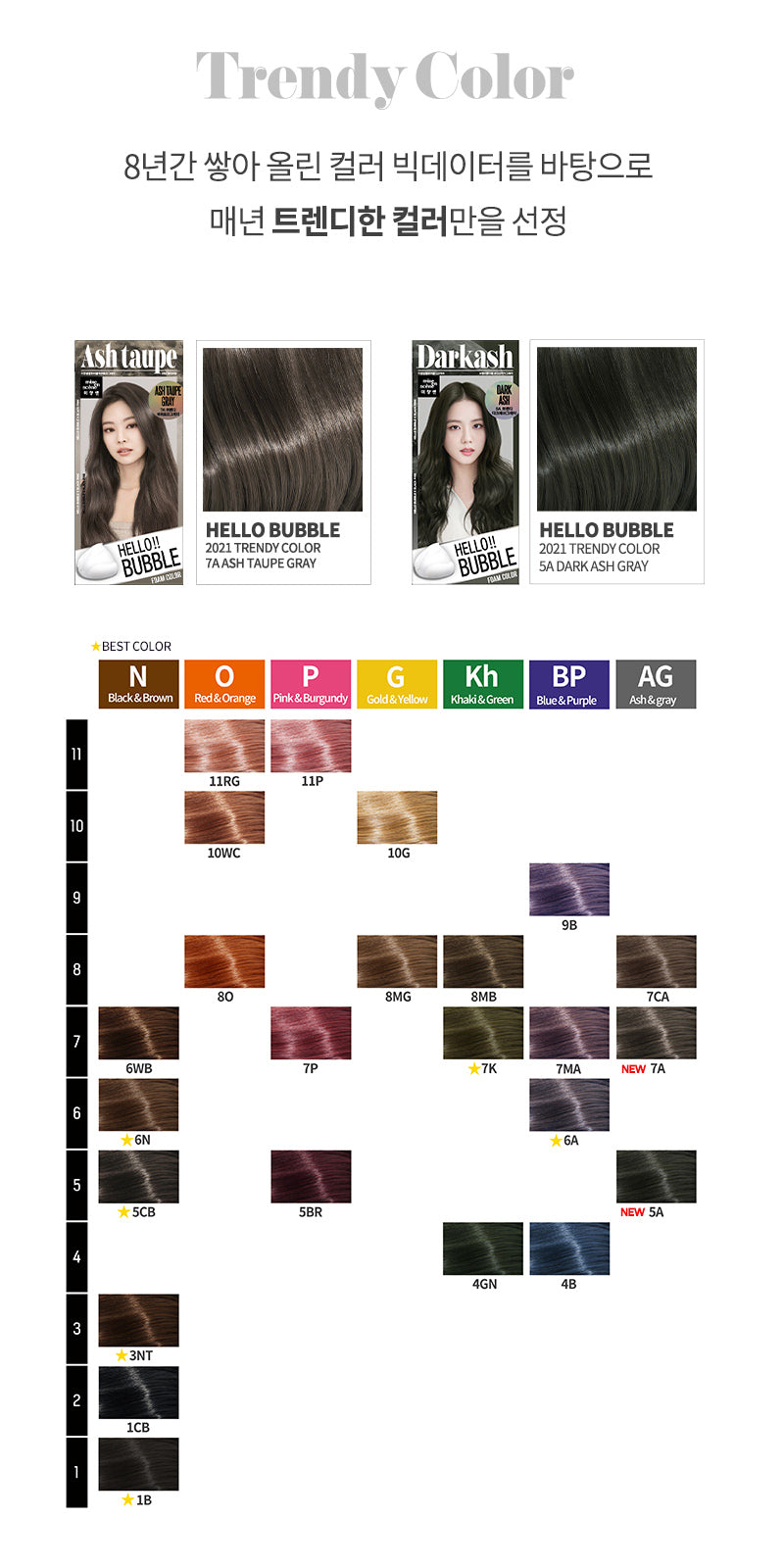 mise en scène - Hello!! Bubble 5A Dark Ash 95g