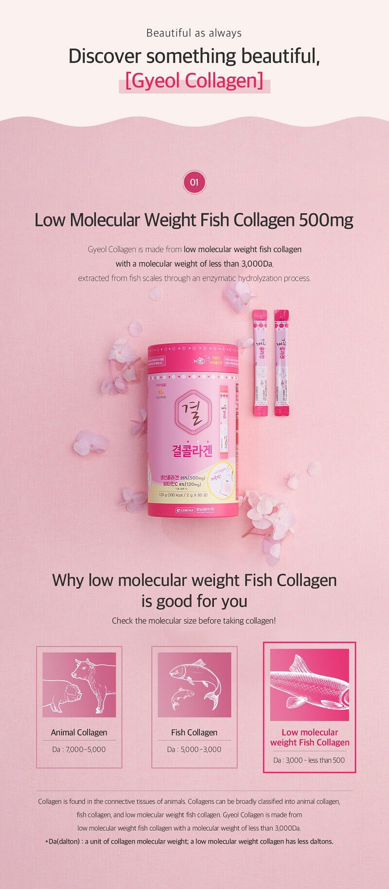 GYEOL Collagen Vitamin C Powder (2g x 60 sticks)