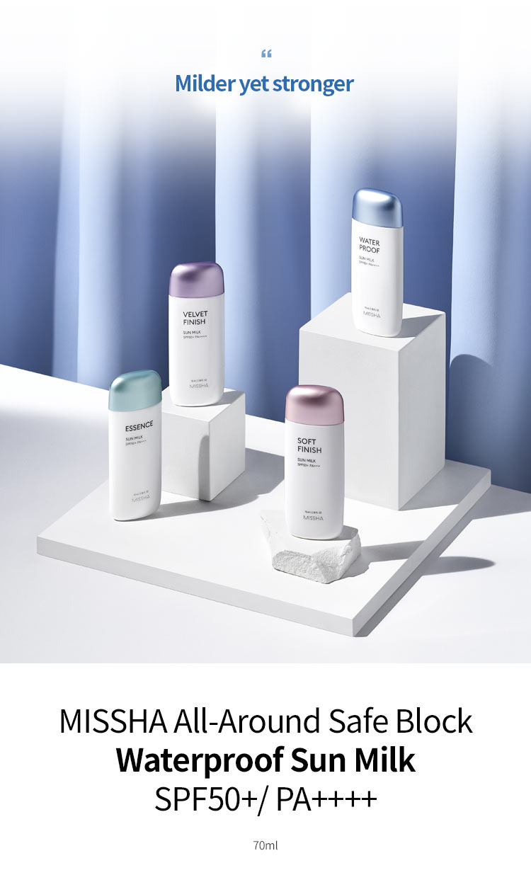 MISSHA - All Around Safe Block Waterproof Sun Milk SPF50+ 70mL