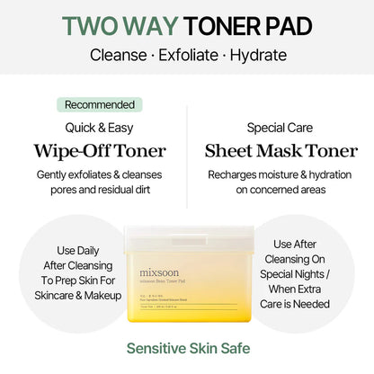 MIXSOON Bean Toner Pad 280ML 70Pcs