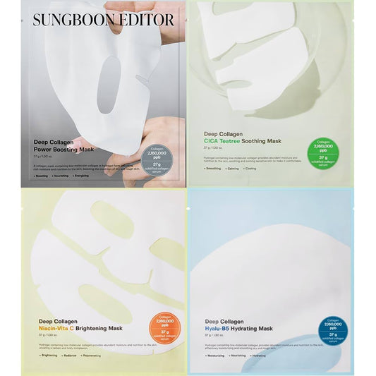 SUNGBOON EDITOR Deep Collagen Mask Set (4 Types)