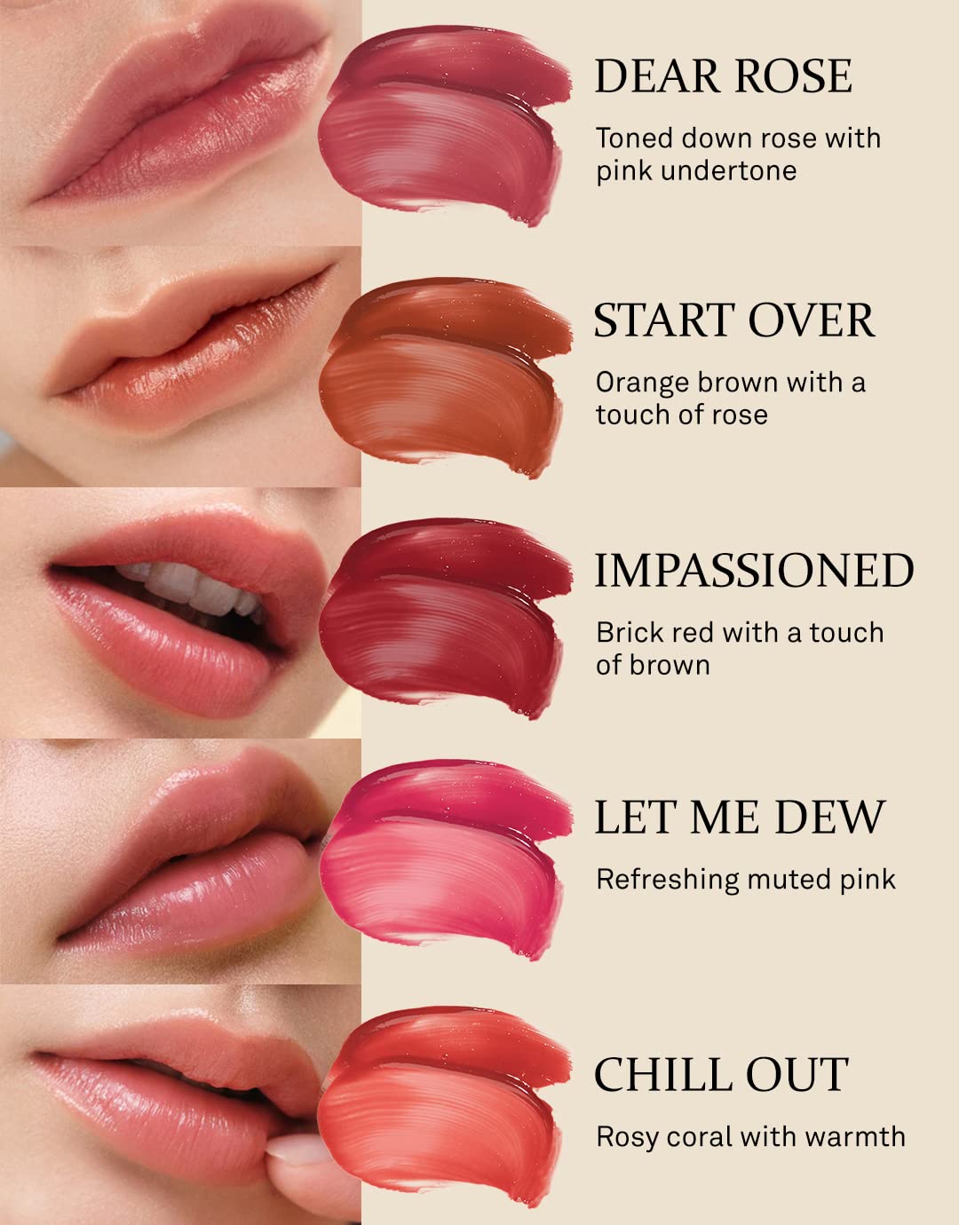 Hince Mood Enhancer Lip Glow (5 colors)