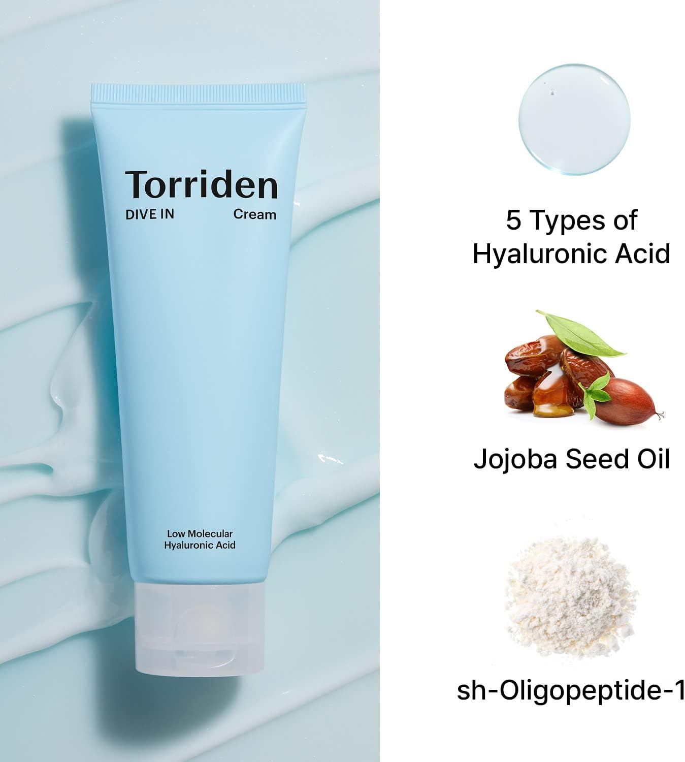 TORRIDEN - DIVE-IN Day Cream with Low Molecular Hyaluronic Acid 80ml