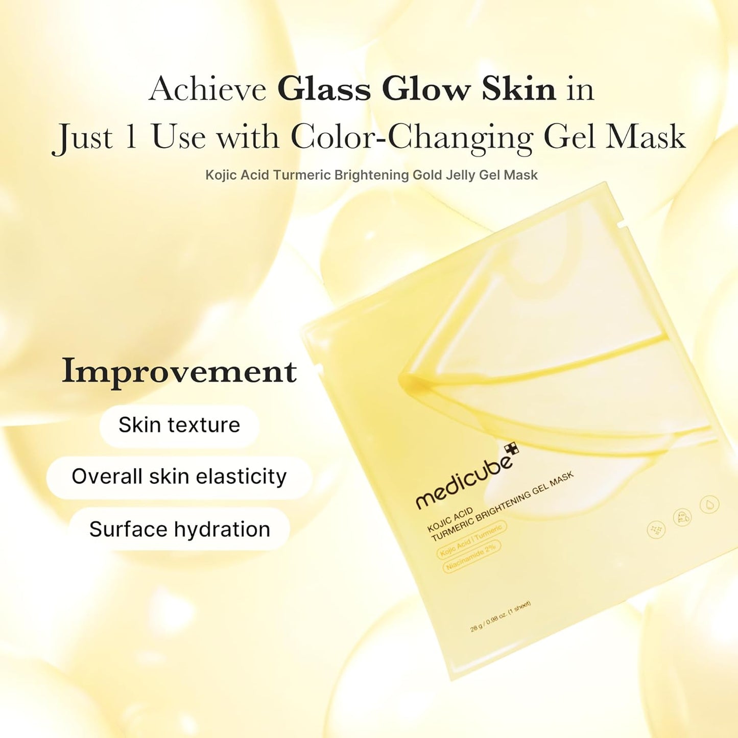 Medicube Kojic Acid Turmeric Brightening Jelly Gel Mask