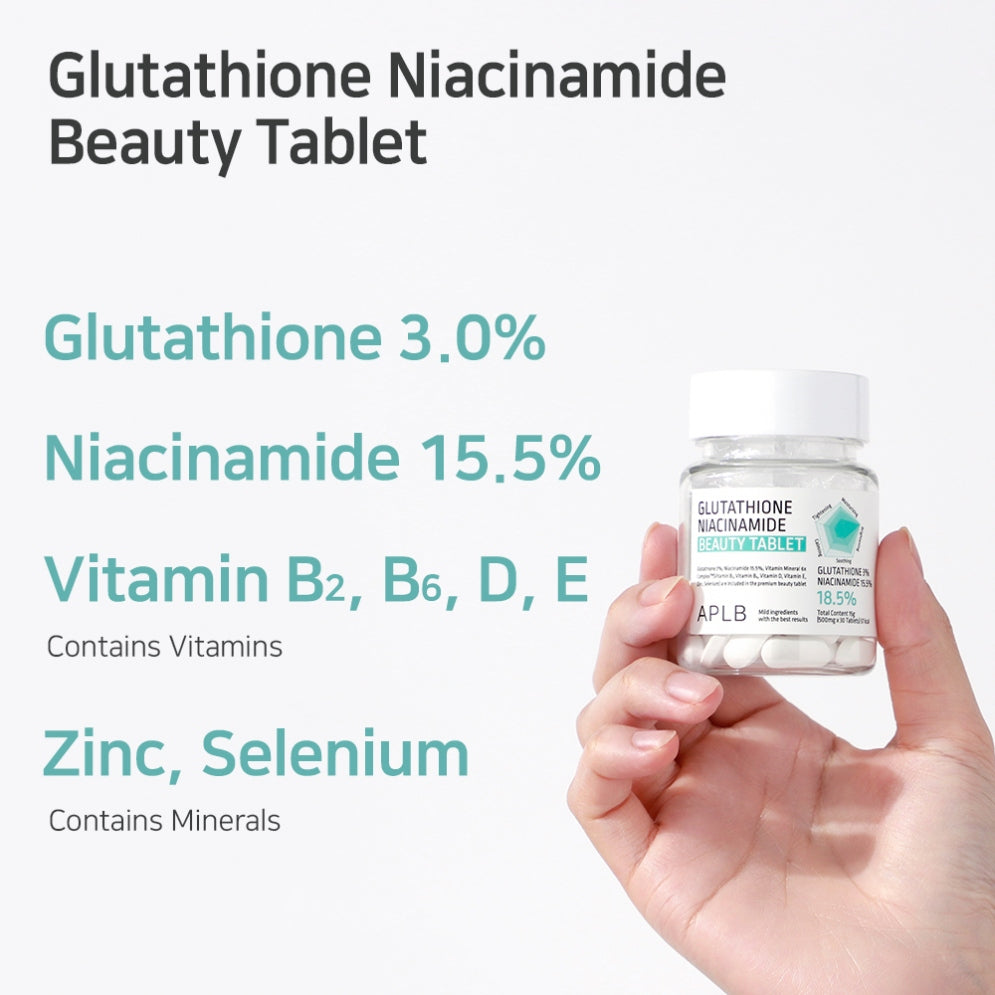 aplb glutathione tablet Experience Tablets for Better Skin APLB Glutathione Niacinamide Beauty