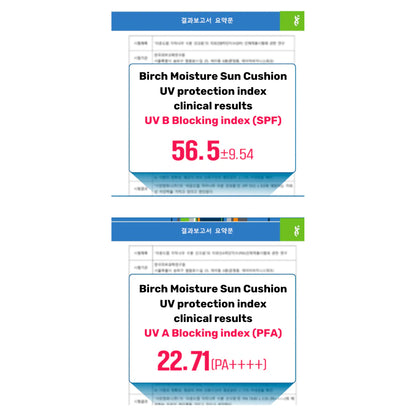 Round Lab - Birch Moisturising Cushion Sunscreen SPF50+