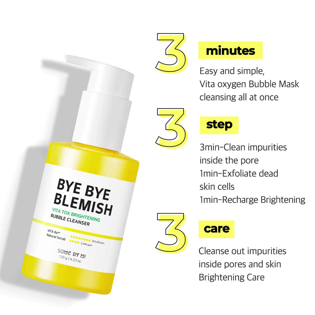 SOMEBYMI - BYE BYE BLEMISH Vita Tox Brightening Bubble Cleanser 120g