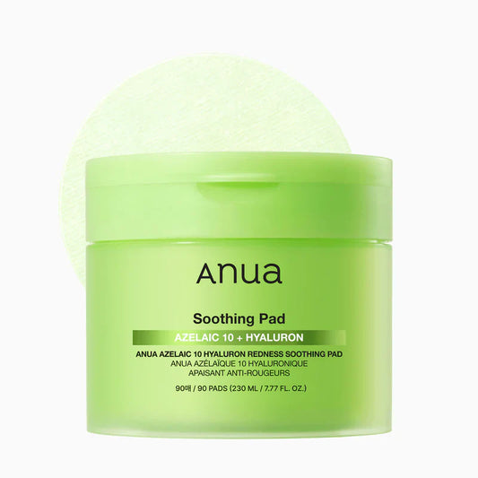 ANUA Azelaic 10 Hyaluron Redness Soothing Pad 90ea
