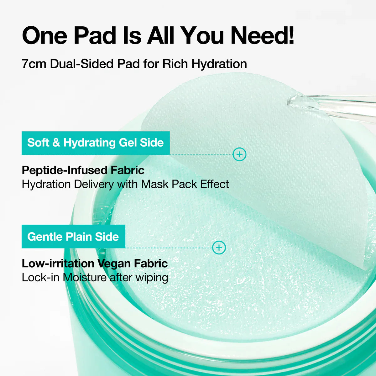 ANUA PDRN 100 Hyaluronic Acid Glow Pad 60ea