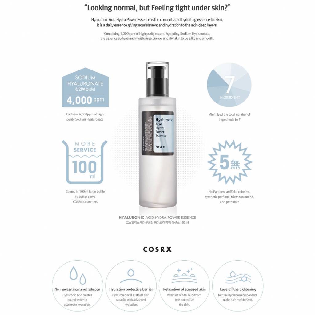 COSRX - Hyaluronic Acid Hydra Power Essence 100mL