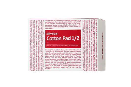 MEDI-PEEL - Silky Dual Cotton Pad 1/2 (40pc)