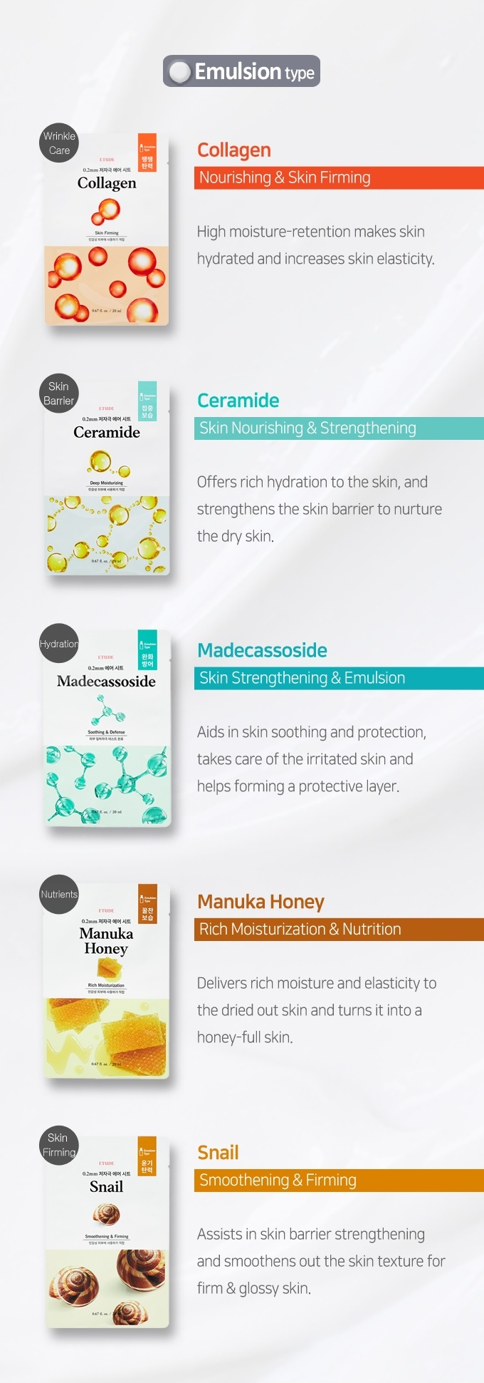 ETUDE HOUSE - 0.2 Therapy Air Mask Ceramide 1pc