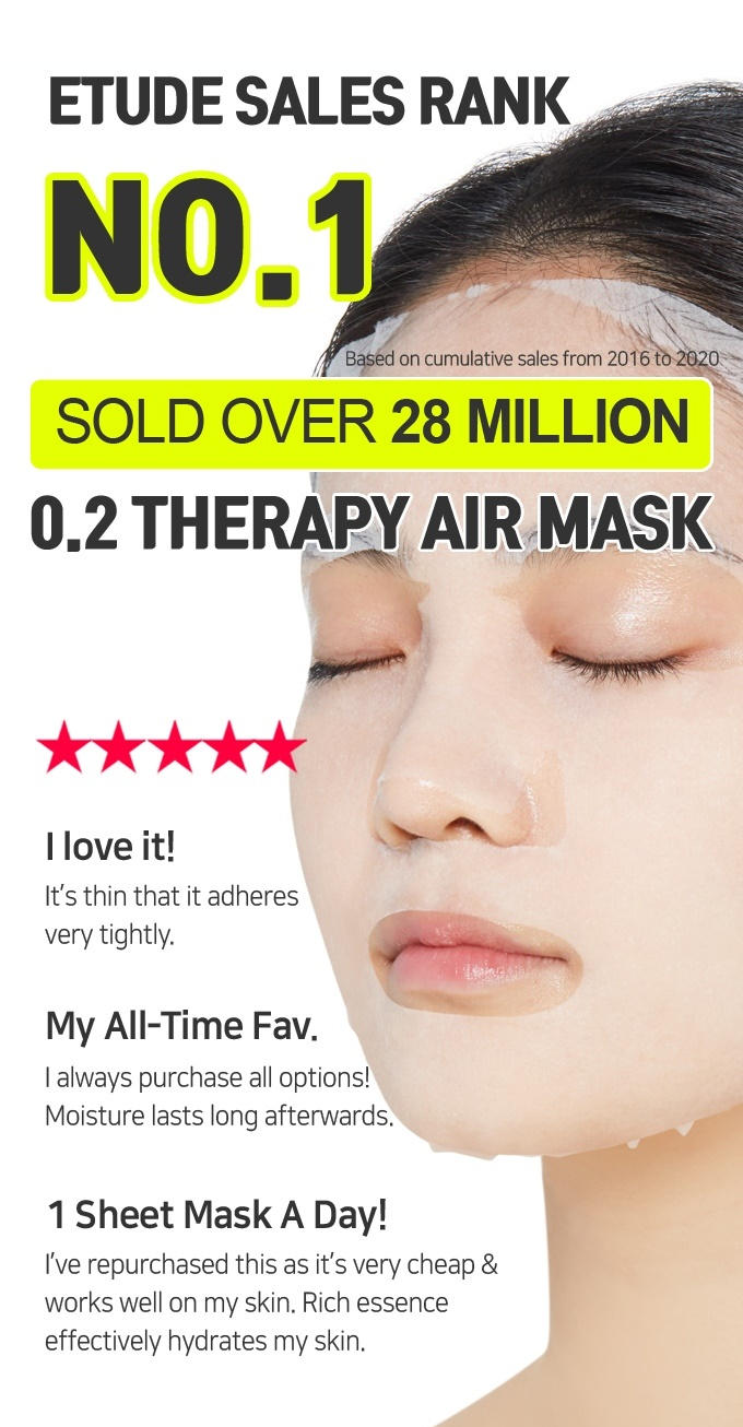 ETUDE HOUSE - 0.2 Therapy Air Mask Manuka Honey 1pc