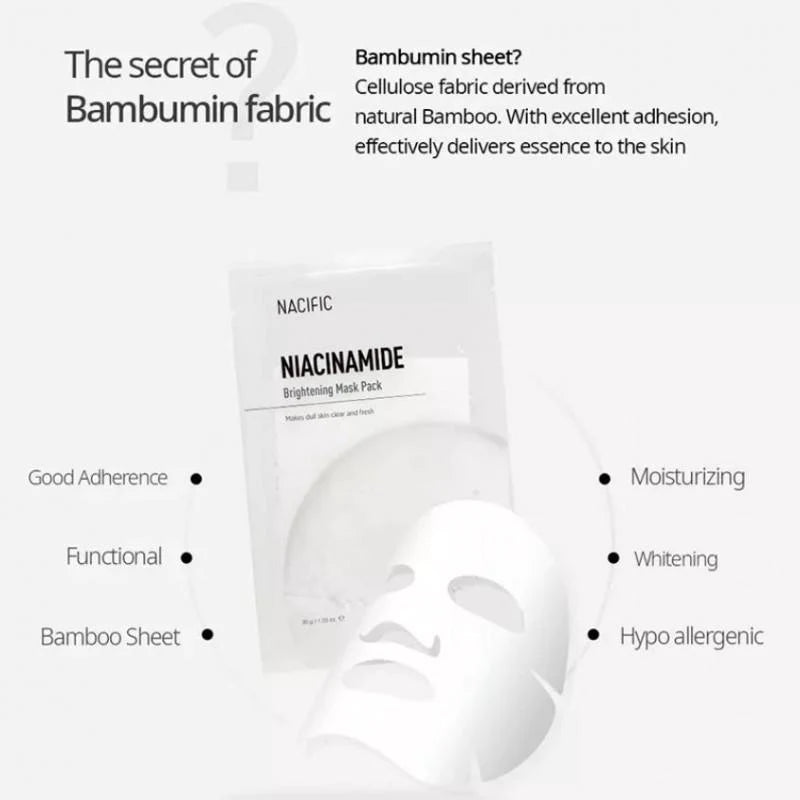 NACIFIC - Niacinamide Brightening Mask Pack 10pc