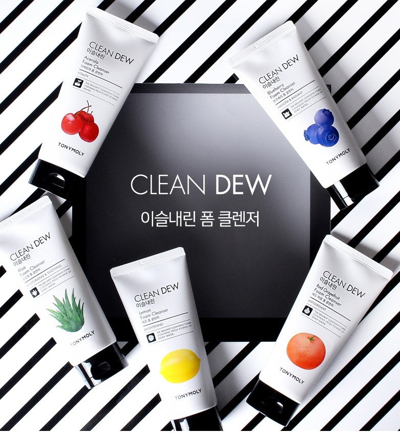 TONYMOLY - Clean Dew Blueberry Foam Cleanser 180mL