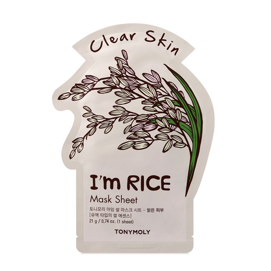 TONYMOLY - Clear Skin I'm Real Rice Sheet Mask (1pc)